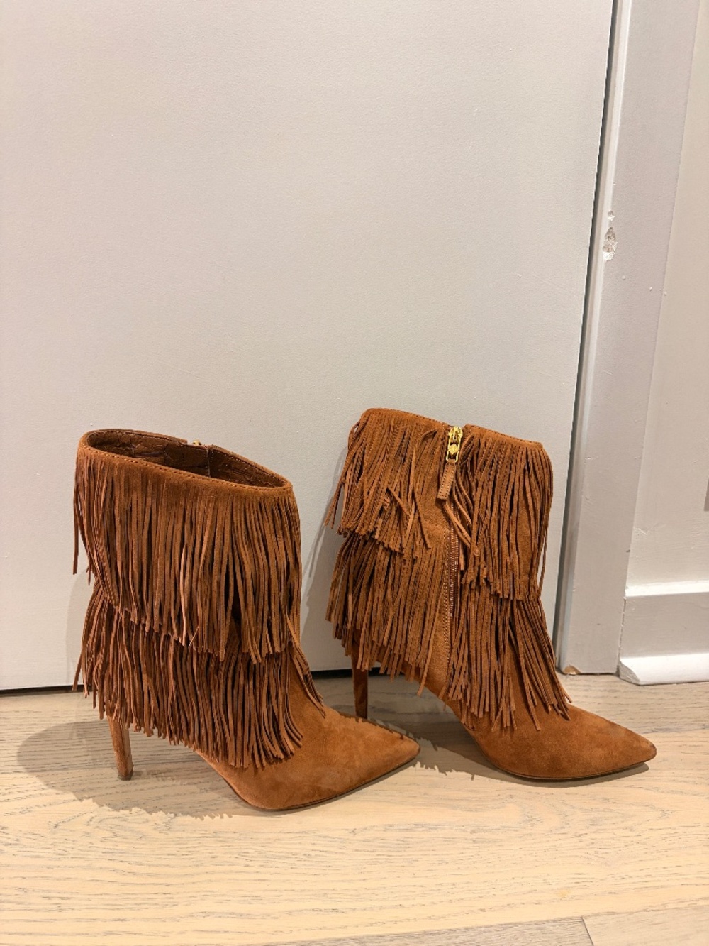 Sam Edelman Fringe Suede Boots
